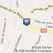 Parador de Sto Domingo Bernardo de Fresneda Map